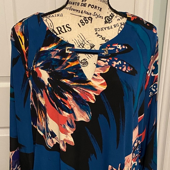 🎈Dana Buchman L Floral  Tunic - Picture 8 of 14